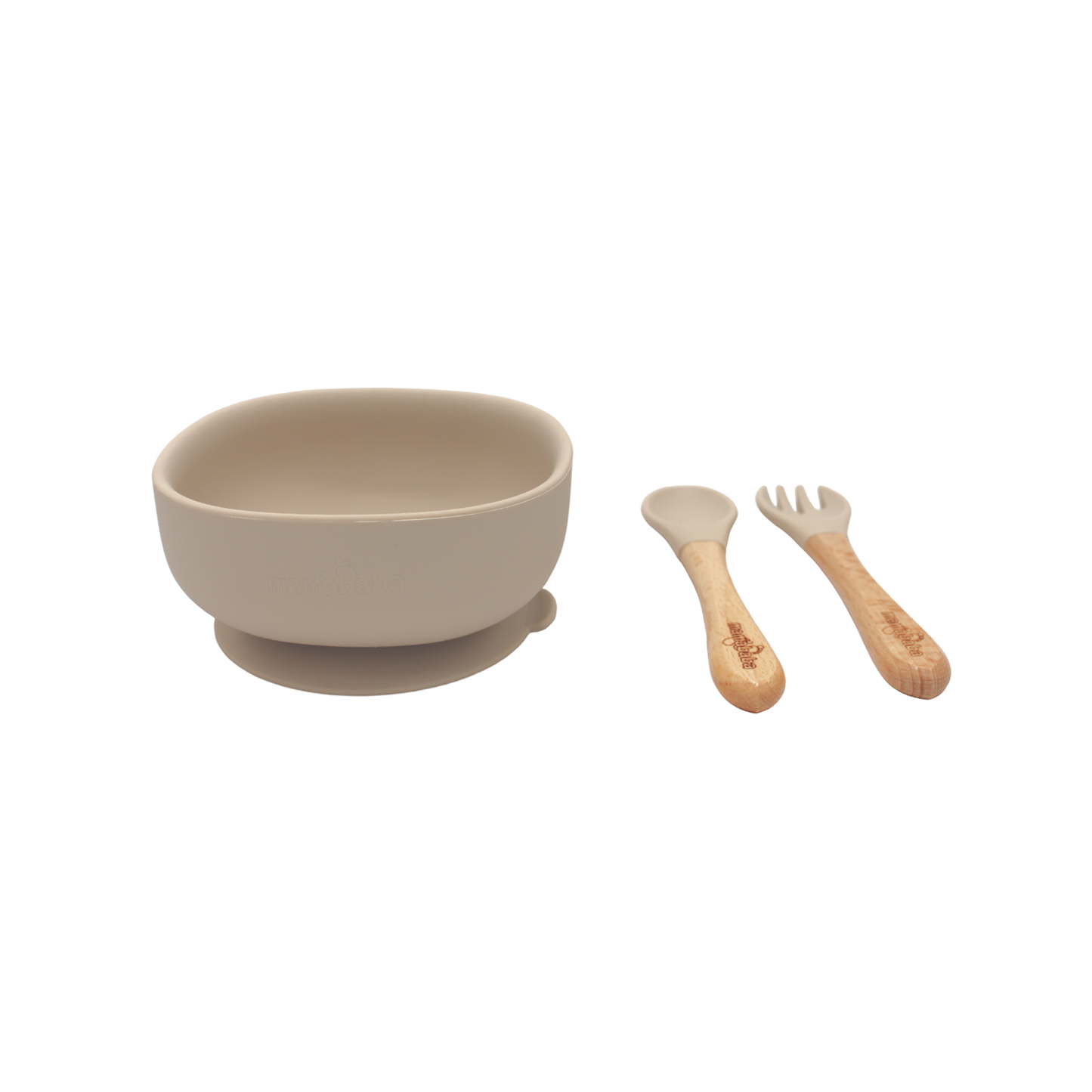 Bowl and Cutlery Set - Beige
