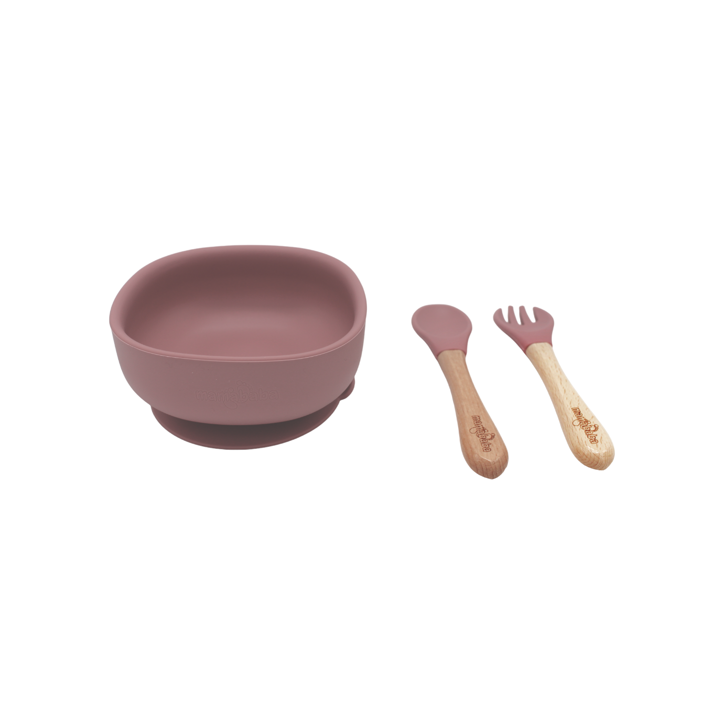 Bowl and Cutlery Set - Pink